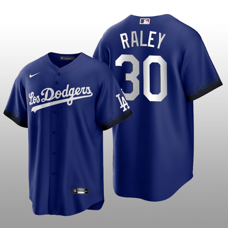 Dodgers Luke Raley City Connect Royal Replica Jersey