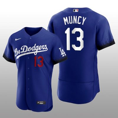 Dodgers Max Muncy City Connect Royal Authentic Jersey
