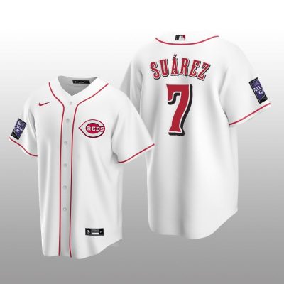 Home All-Star Game Cincinnati Reds White Jersey Replica Eugenio Suarez
