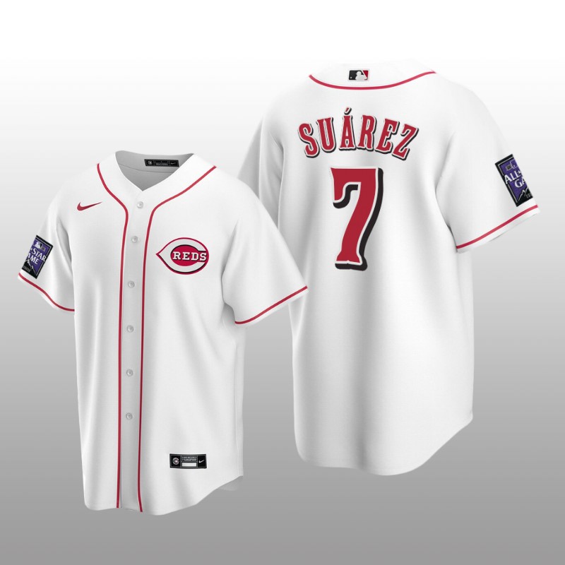 Home All-Star Game Cincinnati Reds White Jersey Replica Eugenio Suarez