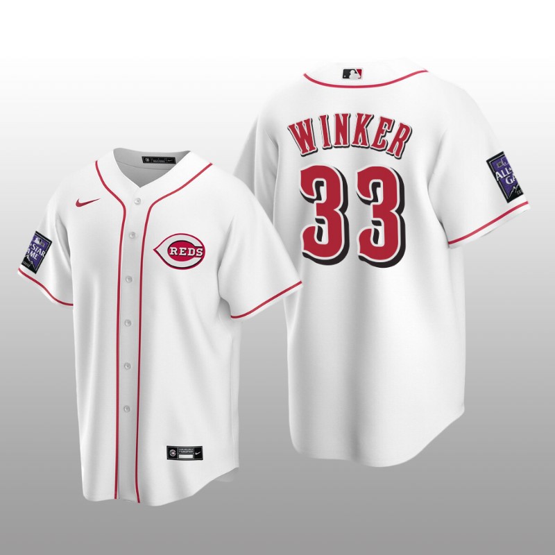 Home All-Star Game Cincinnati Reds White Jersey Replica Jesse Winker