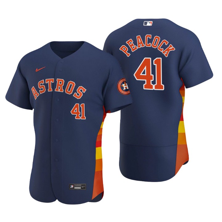 Houston Astros Brad Peacock Navy Authentic 2020 Alternate Jersey