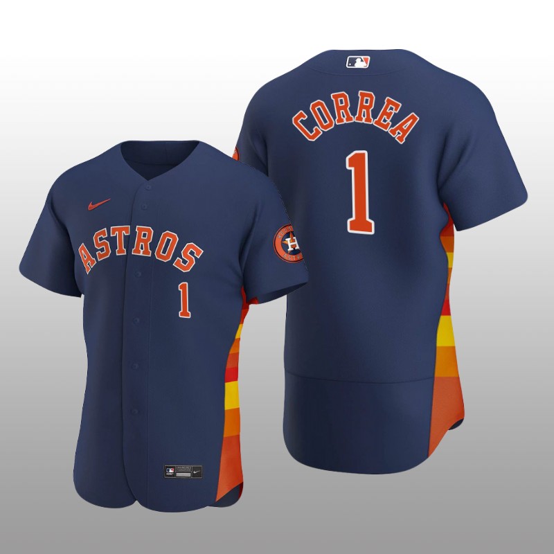 Houston Astros Carlos Correa Navy Alternate 2020 Authentic Player Jersey