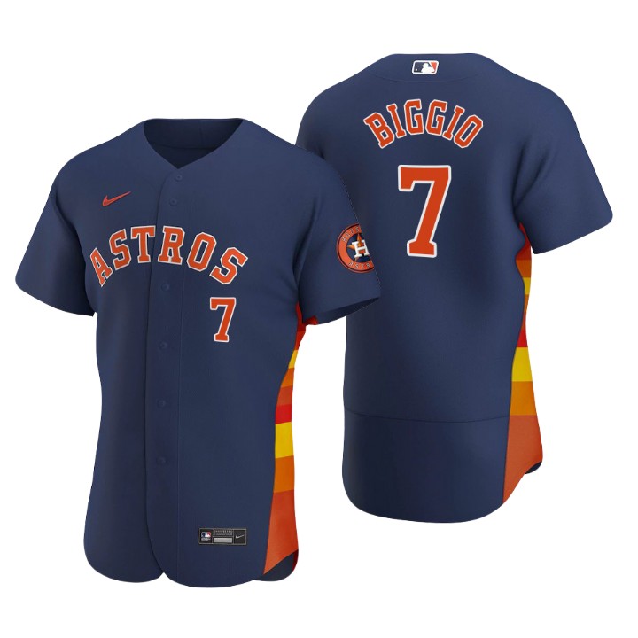 Houston Astros Craig Biggio Navy Authentic 2020 Alternate Jersey