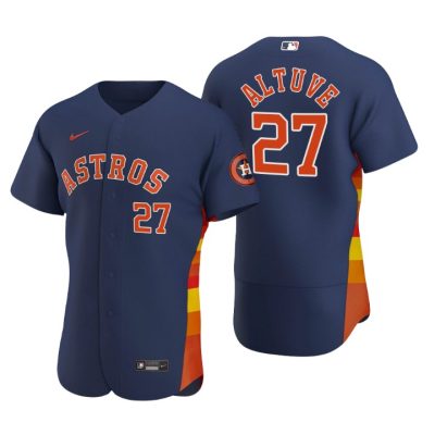 Houston Astros Jose Altuve Navy Authentic 2020 Alternate Jersey