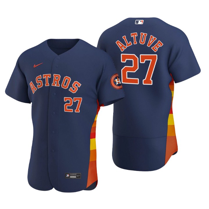 Houston Astros Jose Altuve Navy Authentic 2020 Alternate Jersey