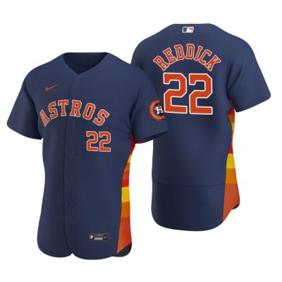 Houston Astros Josh Reddick Navy Authentic 2020 Alternate Jersey