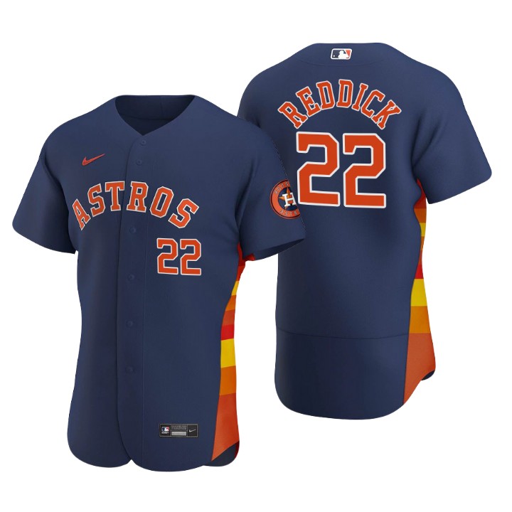 Houston Astros Josh Reddick Navy Authentic 2020 Alternate Jersey