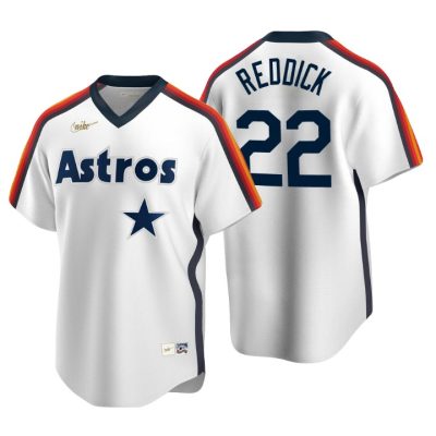 Houston Astros Josh Reddick White Cooperstown Collection Home Jersey