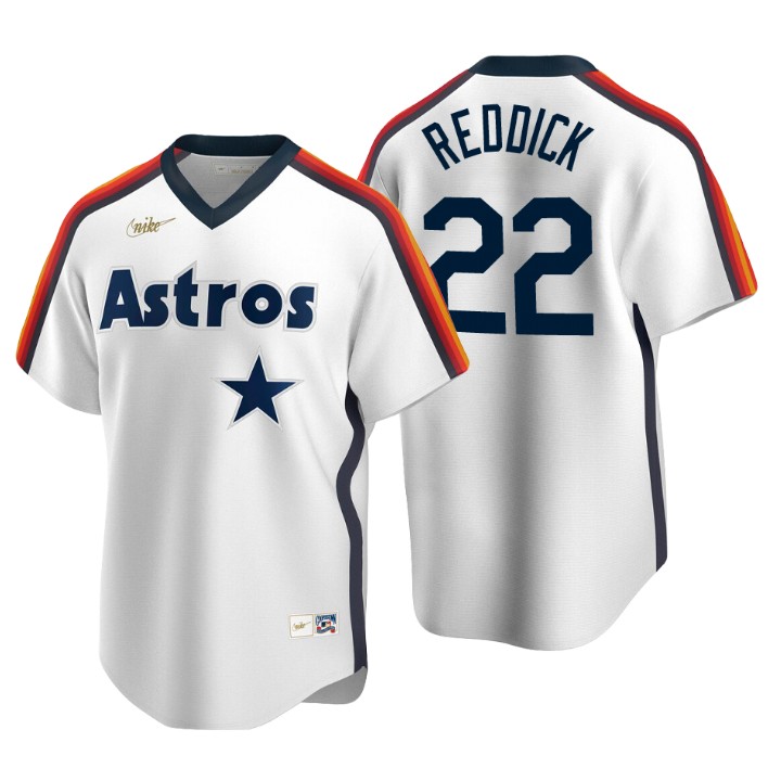 Houston Astros Josh Reddick White Cooperstown Collection Home Jersey