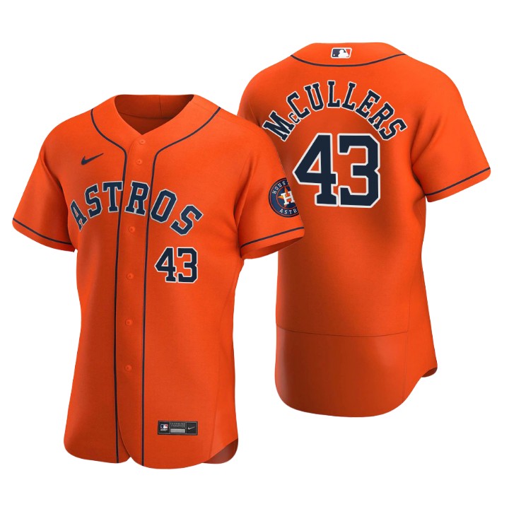 Houston Astros Lance McCullers Orange Authentic 2020 Alternate Jersey