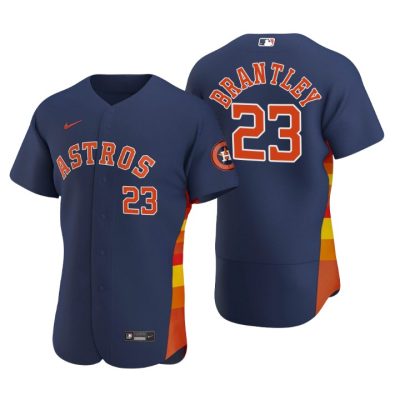 Houston Astros Michael Brantley Navy Authentic 2020 Alternate Jersey