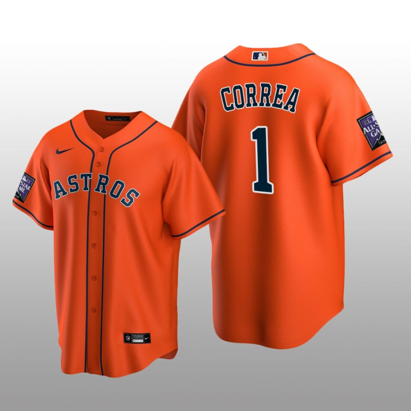 Houston Astros Orange Alternate Jersey Replica Carlos Correa All-Star Game