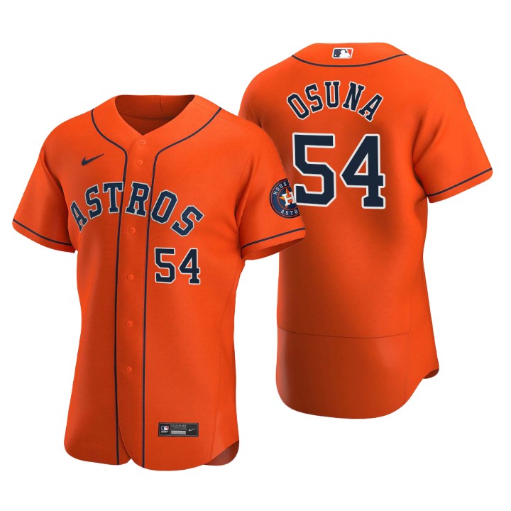 Houston Astros Roberto Osuna Orange Authentic 2020 Alternate Jersey