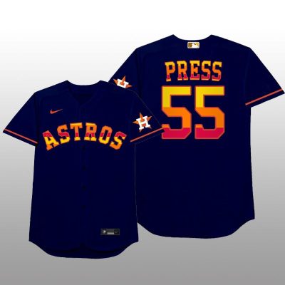 Houston Astros Ryan Pressly MLB Players Weekend Nickname Navy Jersey