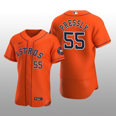 Houston Astros Ryan Pressly Orange Alternate 2020 Authentic Player Jersey