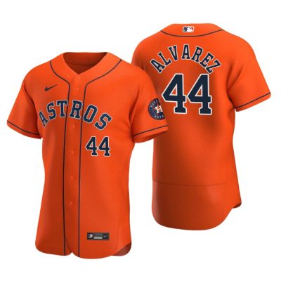 Houston Astros Yordan Alvarez Orange Authentic 2020 Alternate Jersey