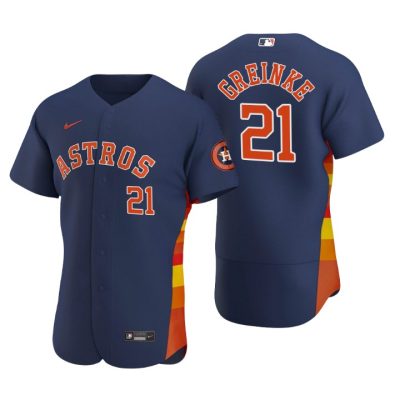 Houston Astros Zack Greinke Navy Authentic 2020 Alternate Jersey