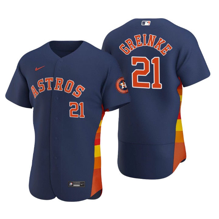 Houston Astros Zack Greinke Navy Authentic 2020 Alternate Jersey