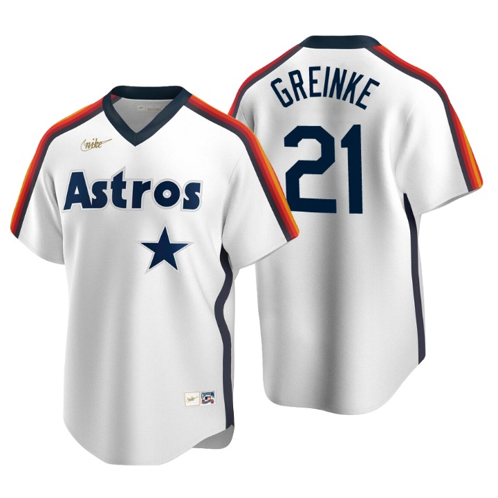 Houston Astros Zack Greinke White Cooperstown Collection Home Jersey