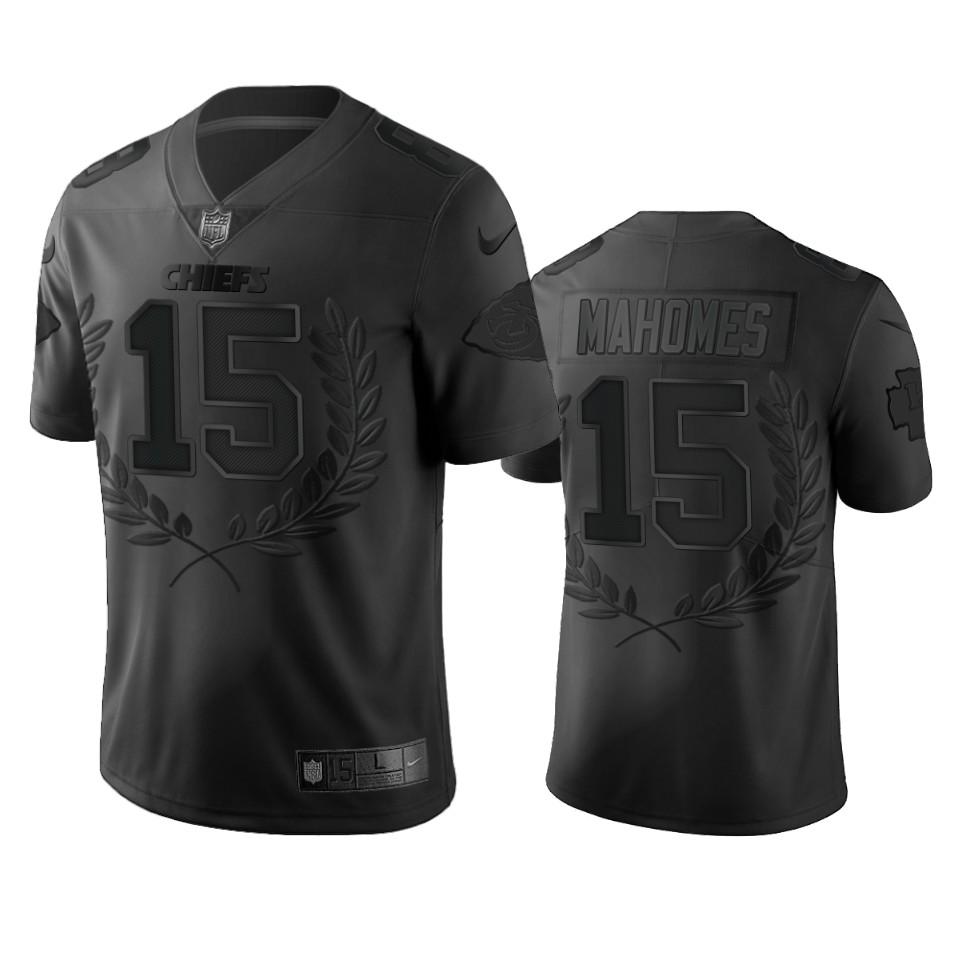 Kansas City Chiefs #15 Patrick Mahomes Nike Black NFL MVP Limited Edition Jersey