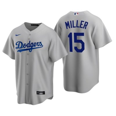 Los Angeles Dodgers Bobby Miller Gray 2020 MLB Draft Alternate Replica Jersey