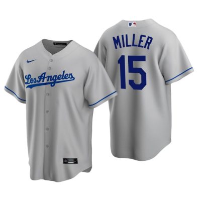 Los Angeles Dodgers Bobby Miller Gray 2020 MLB Draft Road Replica Jersey