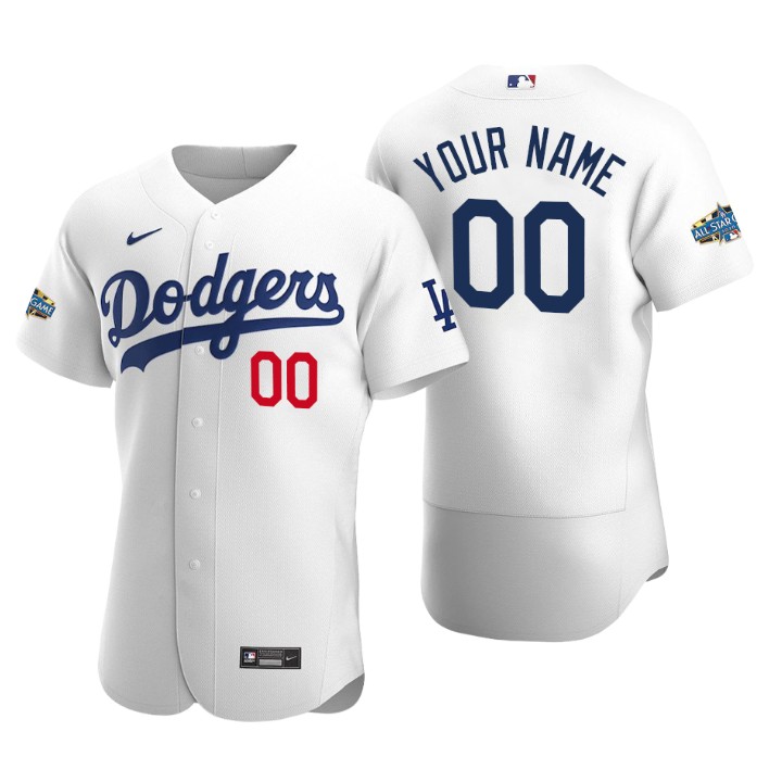Los Angeles Dodgers Custom White 2020 Home Authentic Patch Jersey
