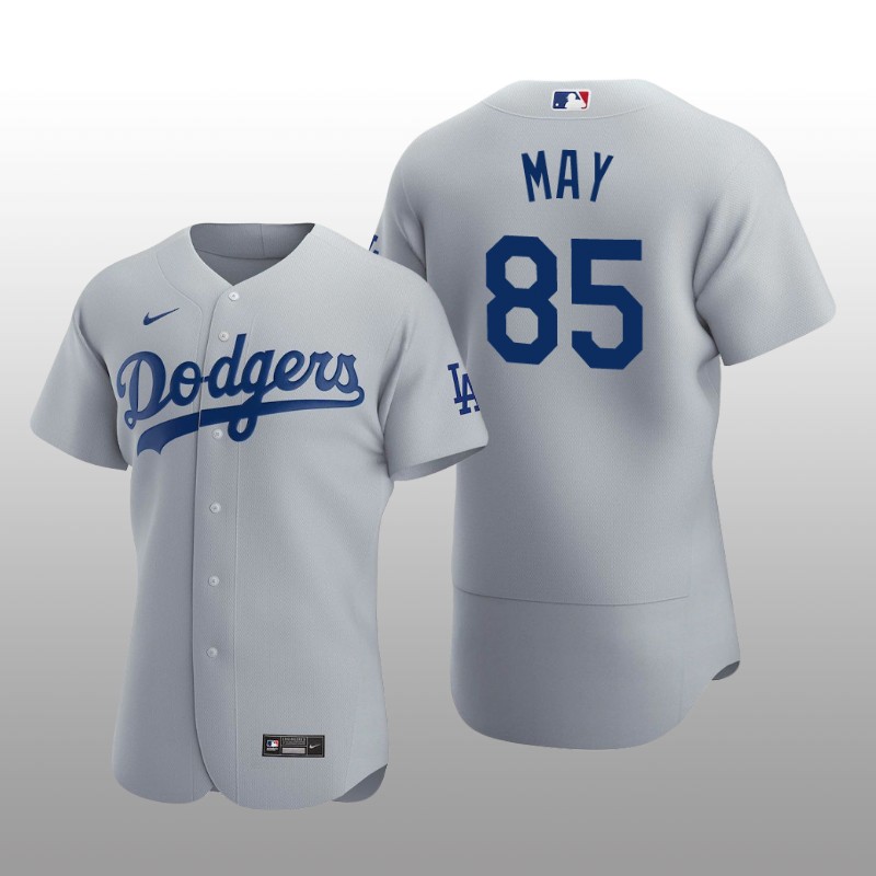 Los Angeles Dodgers Dustin May Authentic 2020 Alternate Gray Jersey