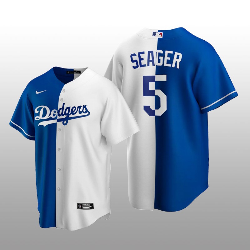 Los Angeles Dodgers Replica Jersey Corey Seager Royal-White Split