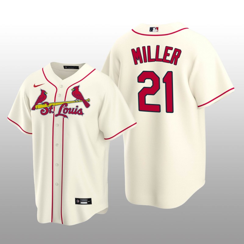 Men's Andrew Miller St. Louis Cardinals Cream Alternate 2020 Replica Jersey