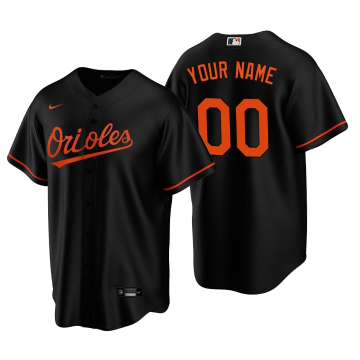 MLB Baltimore Orioles Black Replica 2020 Alternate Custom Jersey