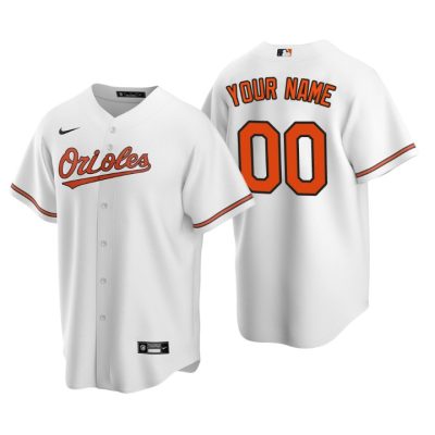 MLB Baltimore Orioles White Replica 2020 Home Custom Jersey