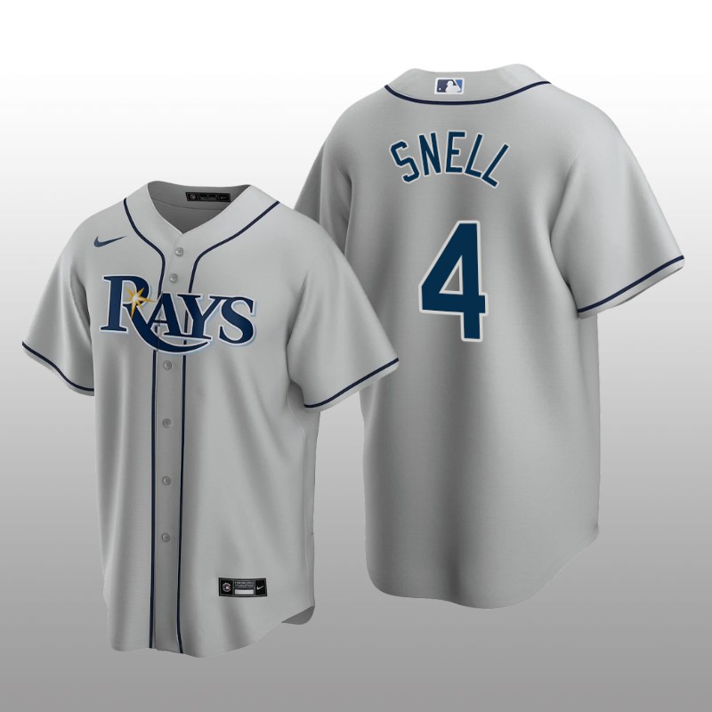 Men's Blake Snell Tampa Bay Rays Gray Road 2020 Replica Jersey