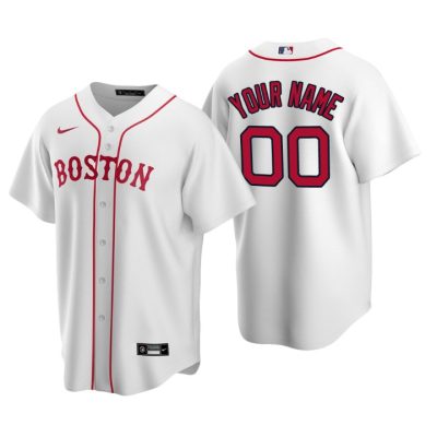 Men's Boston Red Sox White Replica 2020 Alternate Custom Jersey