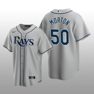 Men's Charlie Morton Tampa Bay Rays Gray Road 2020 Replica Jersey
