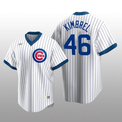Men's Chicago Cubs Craig Kimbrel White Home Cooperstown Collection Player Jersey