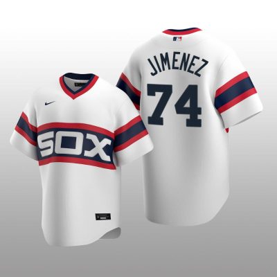 Men's Chicago White Sox Eloy Jimenez White Cooperstown Collection Home Jersey