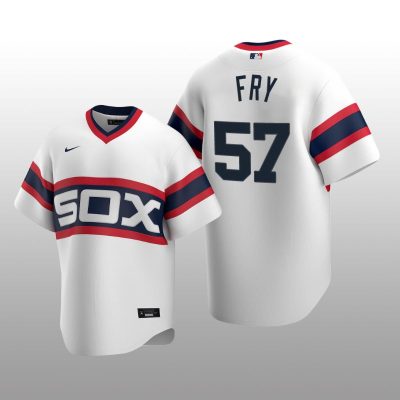 Men's Chicago White Sox Jace Fry White Cooperstown Collection Home Jersey