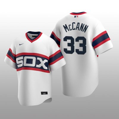 Men's Chicago White Sox James McCann White Cooperstown Collection Home Jersey