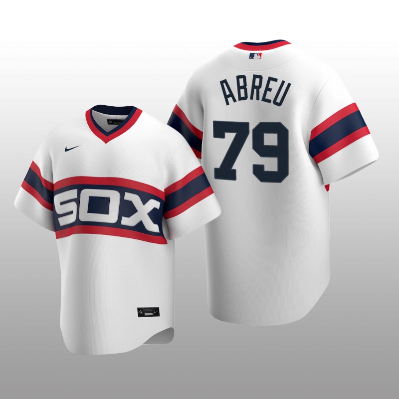 Men's Chicago White Sox Jose Abreu White Cooperstown Collection Home Jersey