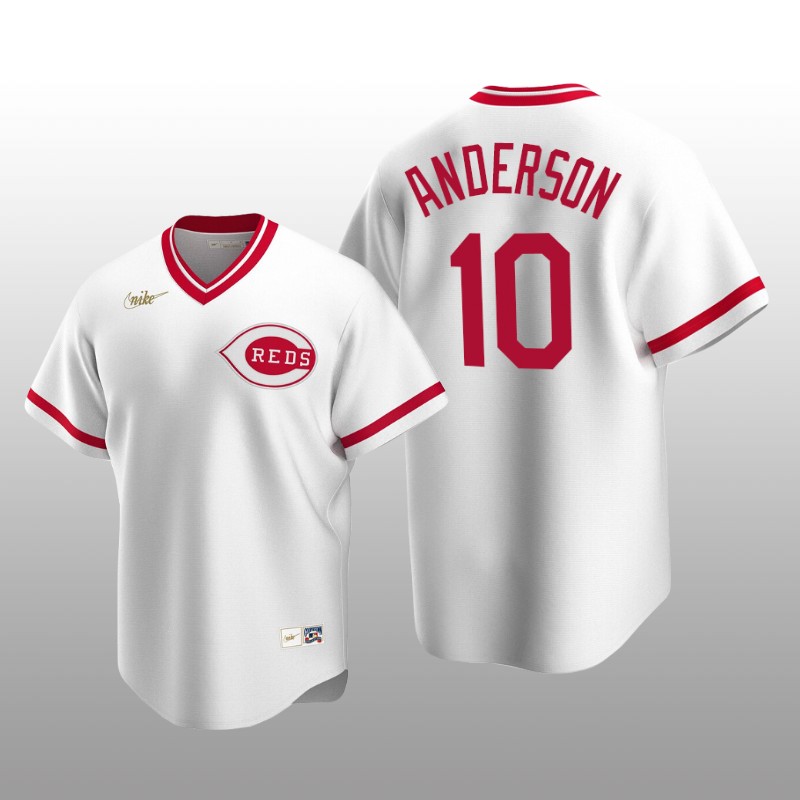 Men's Cincinnati Reds Sparky Anderson White Cooperstown Collection Home Jersey