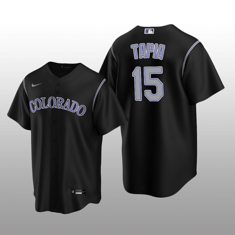 Men's Colorado Rockies Raimel Tapia Black Alternate Replica Player Jersey