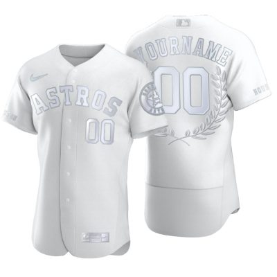 Men's Houston Astros Custom White Award Collection Jersey