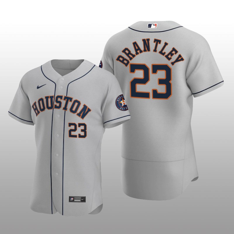 Men's Houston Astros Michael Brantley Gray Alternate 2020 Authentic Player Jersey