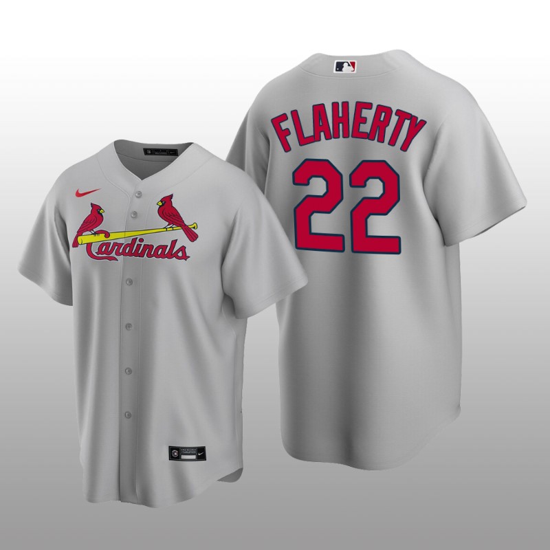 Men's Jack Flaherty St. Louis Cardinals Grey Road 2020 Replica Jersey