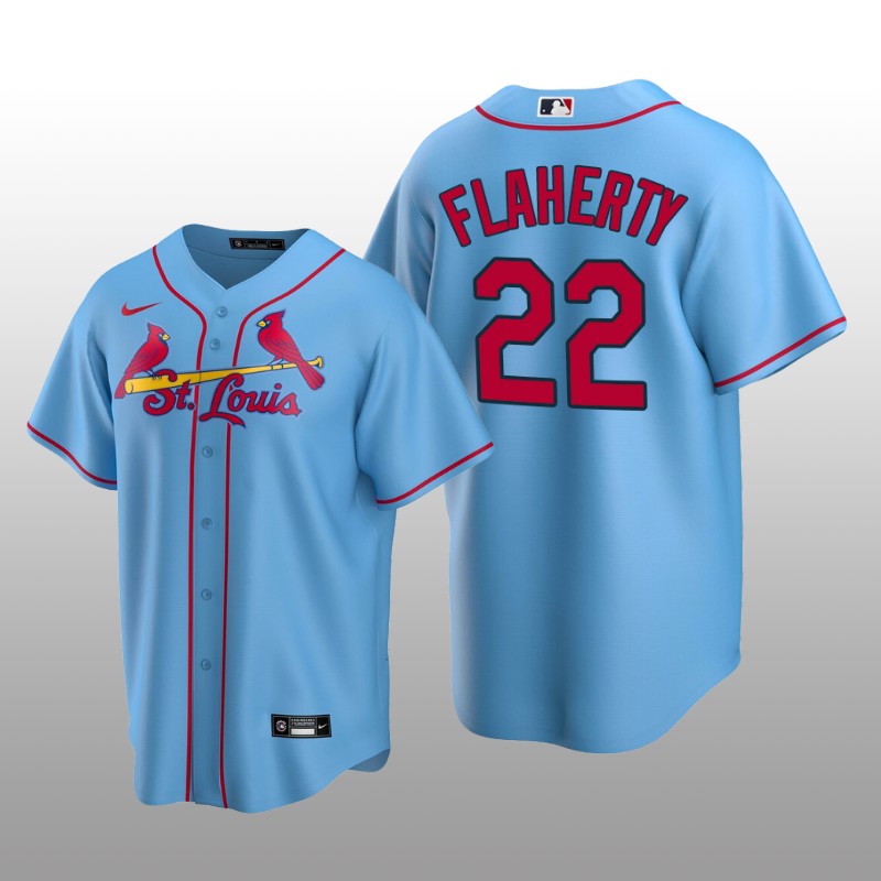 Men's Jack Flaherty St. Louis Cardinals Light Blue Alternate 2020 Replica Jersey