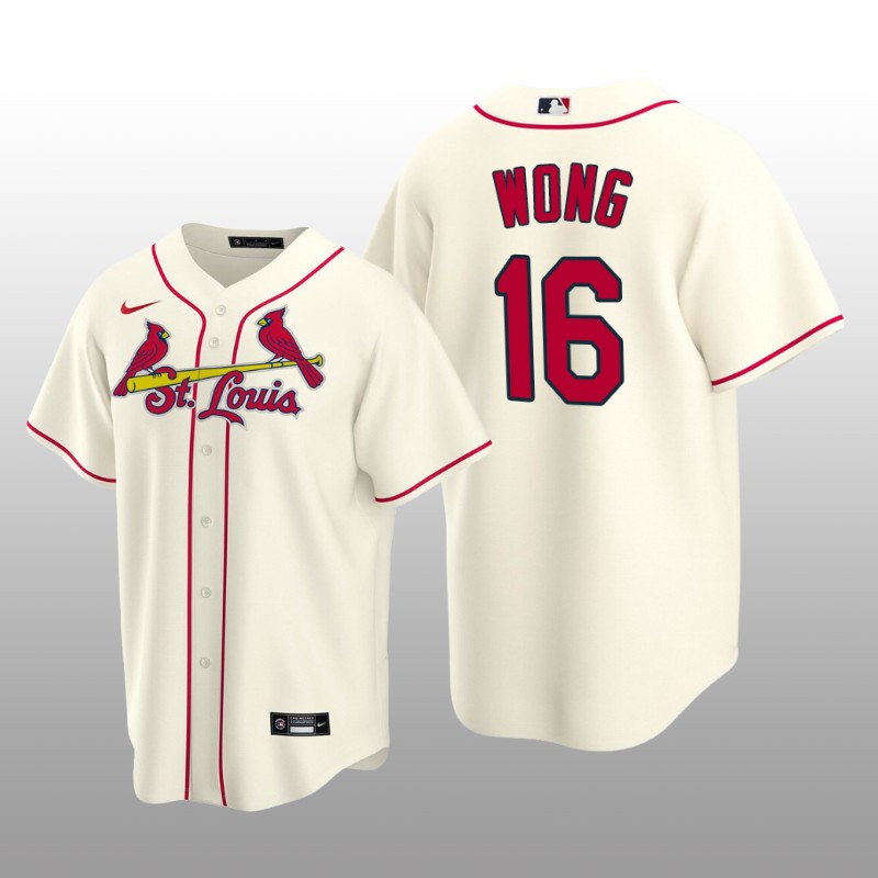 Men's Kolten Wong St. Louis Cardinals Cream Alternate 2020 Replica Jersey
