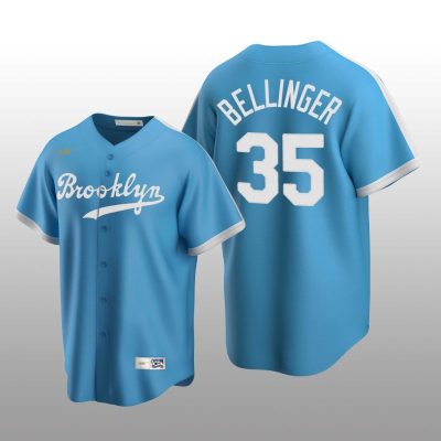 Men's Los Angeles Dodgers Cody Bellinger Light Blue Cooperstown Collection Alternate Jersey