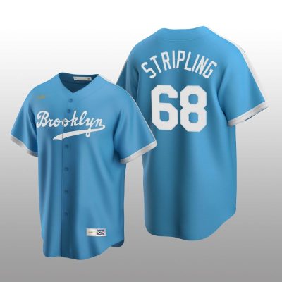 Men's Los Angeles Dodgers Ross Stripling Light Blue Cooperstown Collection Alternate Jersey